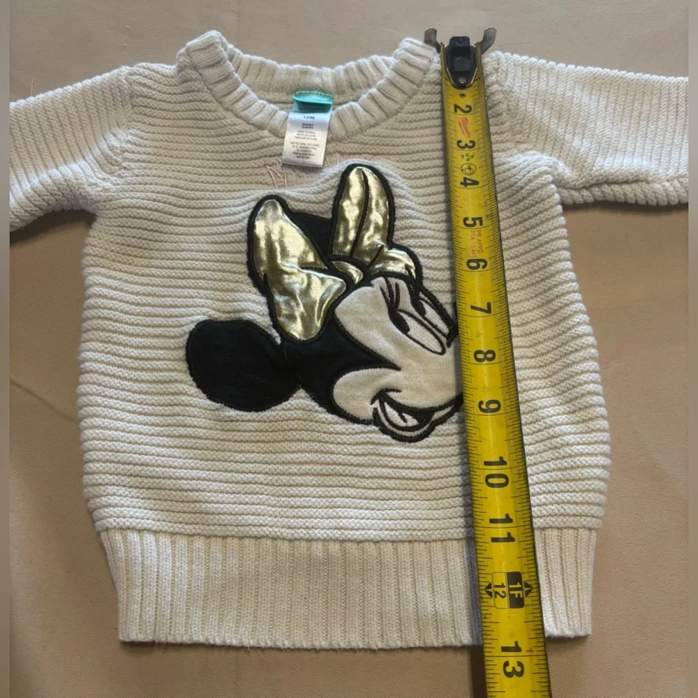 Disney Cream Ivory Sweater with Minnie Mouse‎